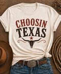 Choosin Texas Western Cowgirl T Shirt