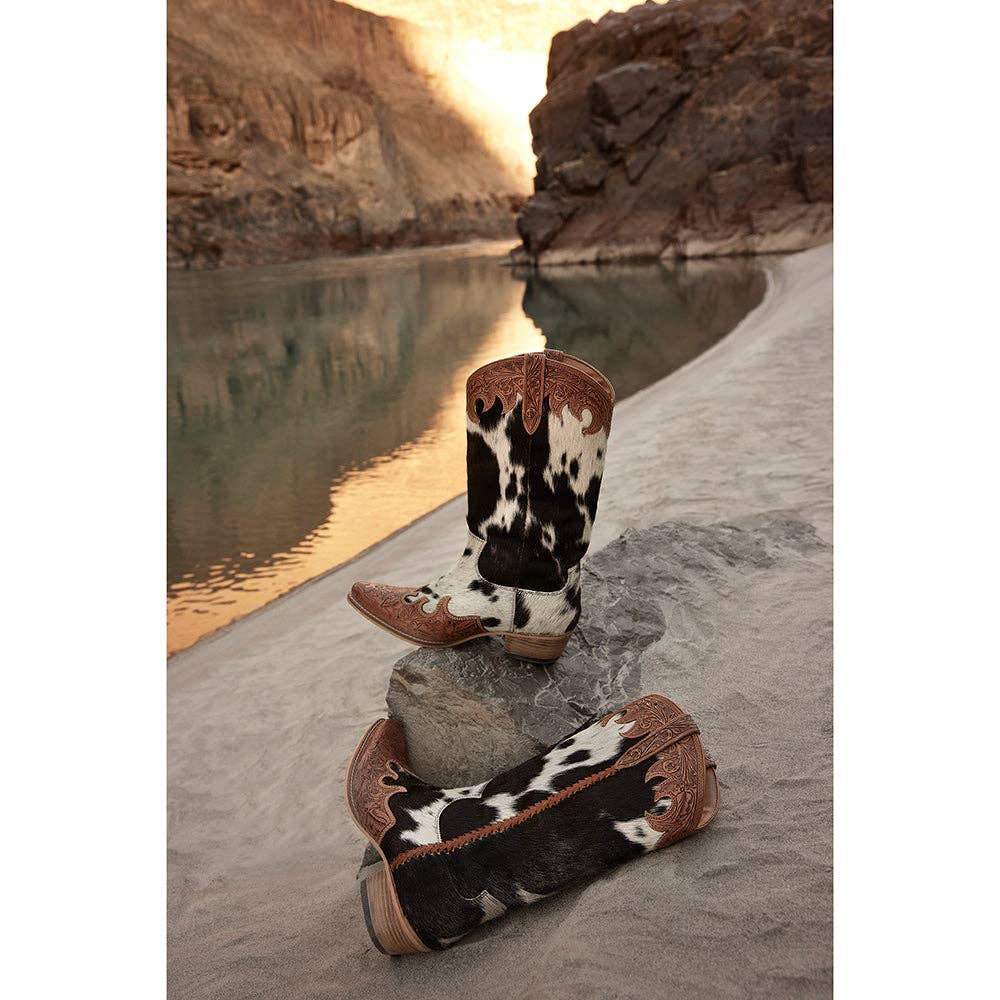 Women's Adelaide Cowhide Leather Cowboy Boots