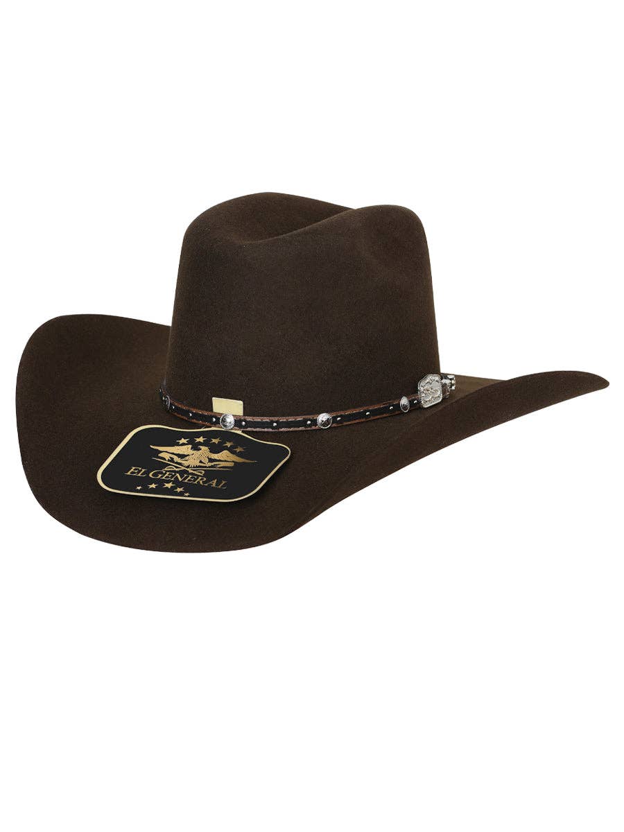 El General 50X  Wool Cowboy Hat - Brown