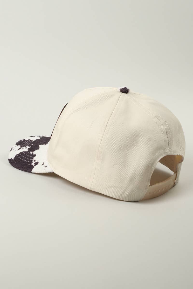 Howdy Darlin' Embroidered Patch Animal Print Trucker Hat