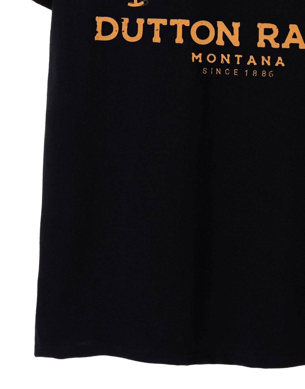 Yellowstone Mens Black Dutton Ranch Short Sleeved T-Shirt