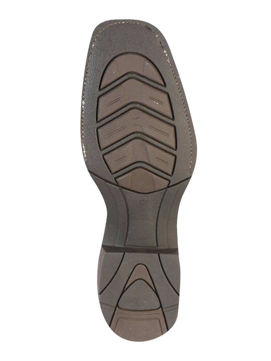 El General Men's Leather Cowboy Boot - Crazy Honey