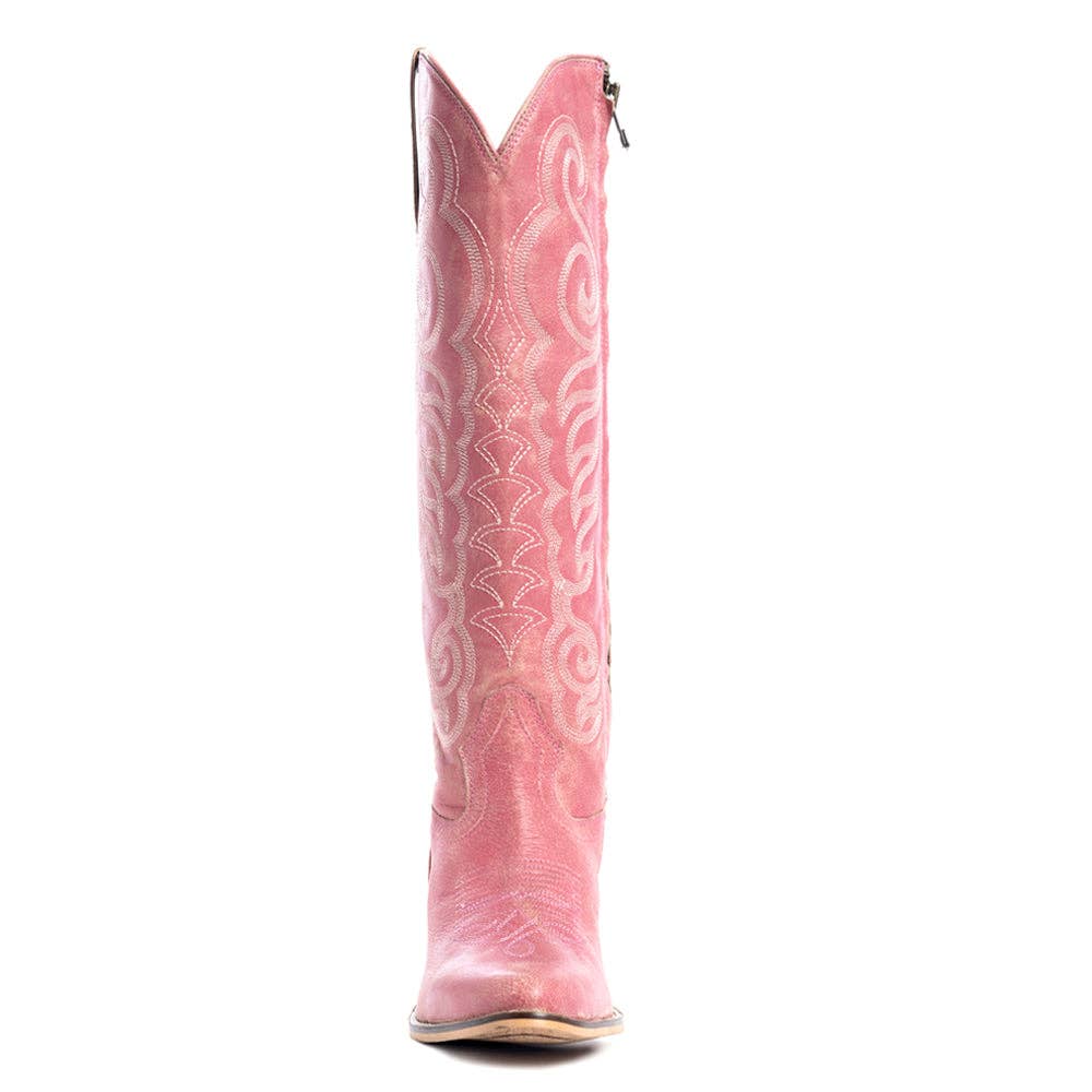 Women's Nalejandra Leather Boots in Pink
