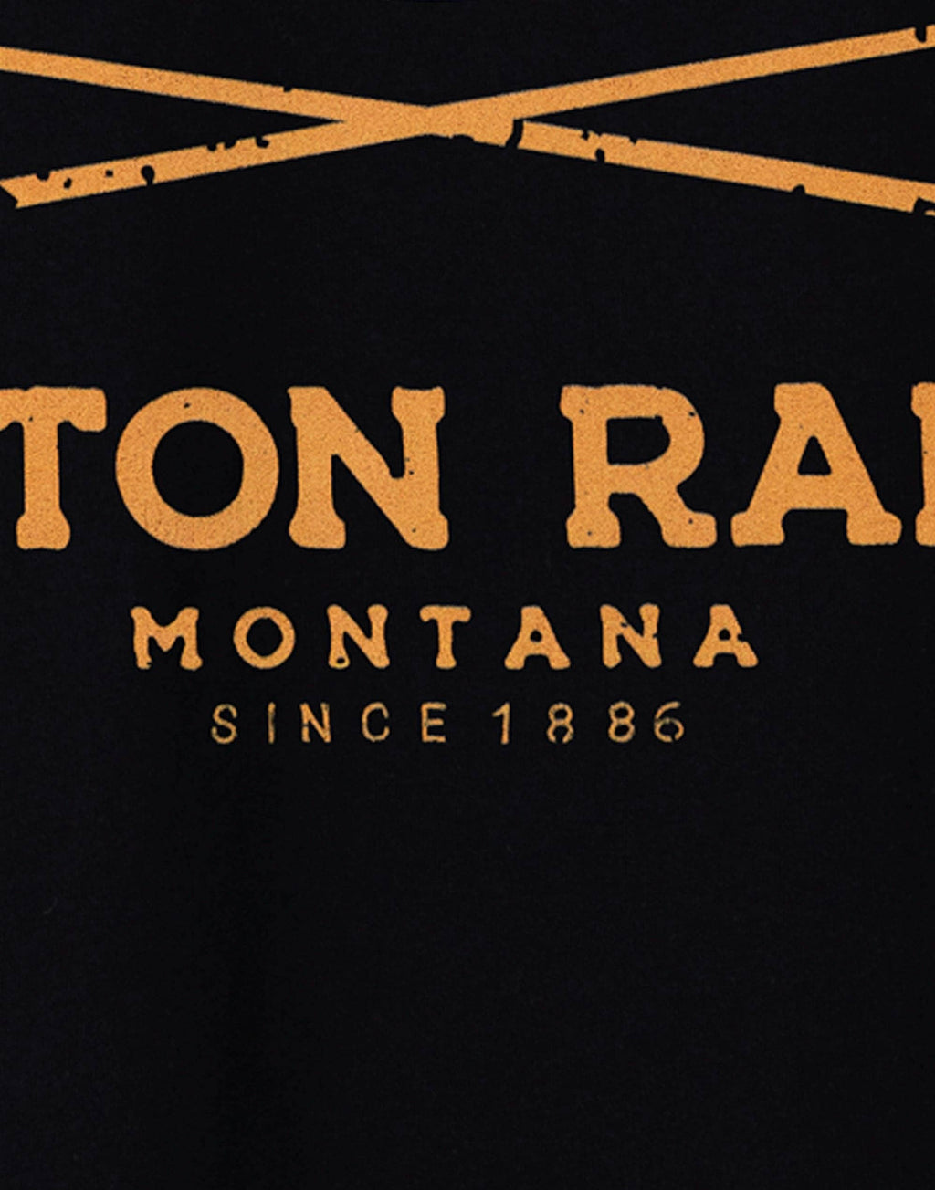 Yellowstone Mens Black Dutton Ranch Short Sleeved T-Shirt