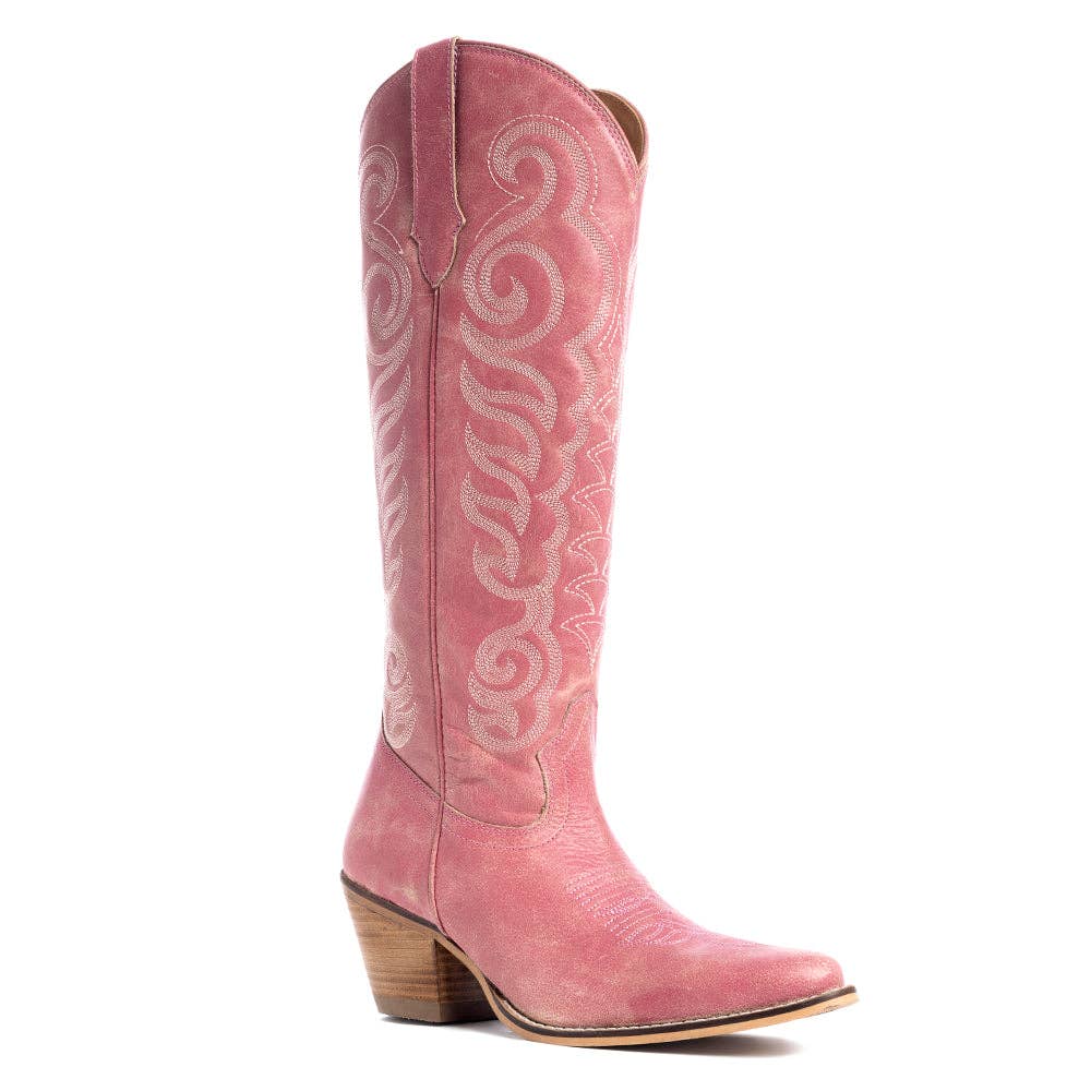 Women's Nalejandra Leather Boots in Pink