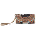 Stoneflower Cowhide Leather Women's Wallet in Onyx Pearl