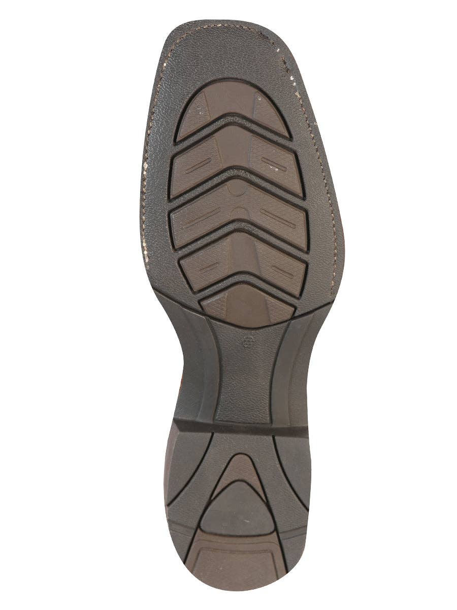 El General Men's Leather Cowboy Boot - Crazy Honey