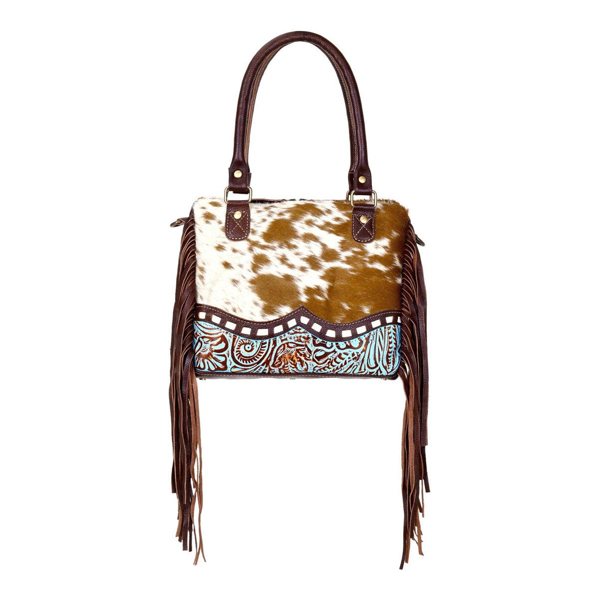 Brown Freckles Cowhide Carry Bag