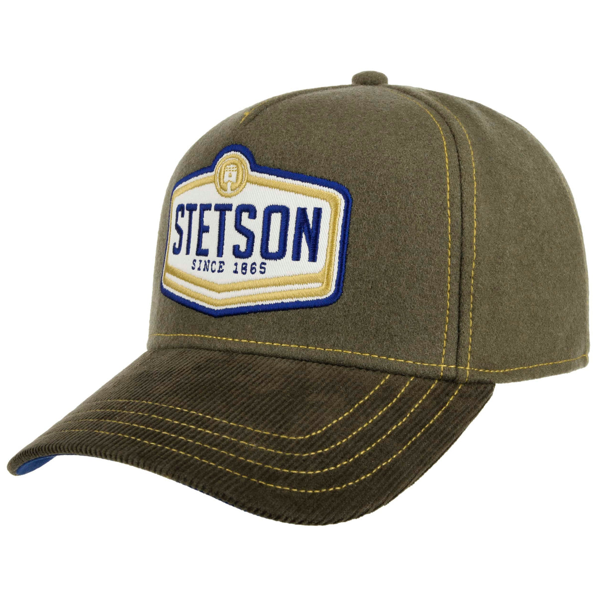 Stetson Trucker Cap Wool Piston Olive