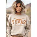 Women's Western Hook Em Horn's Country Sweatshirt