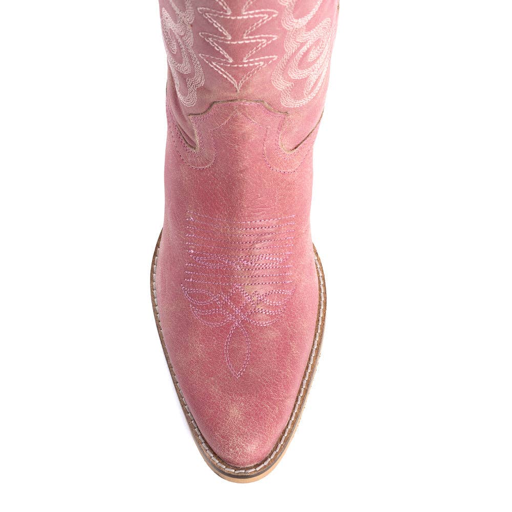 Women's Nalejandra Leather Boots in Pink
