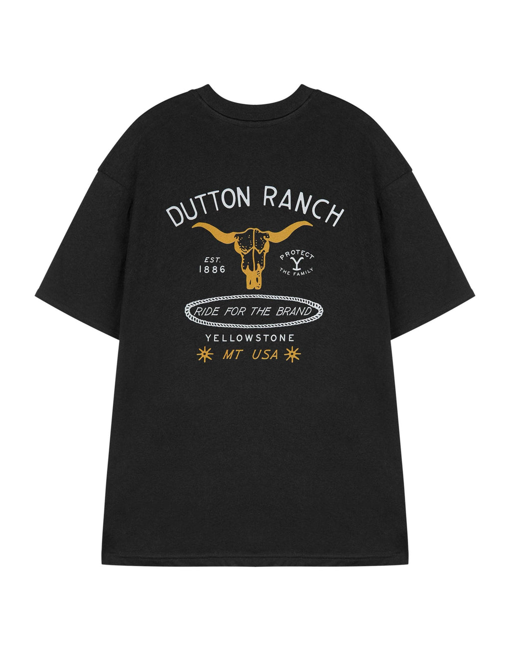 Yellowstone Men's Black Ride For The Brand T-Shirt