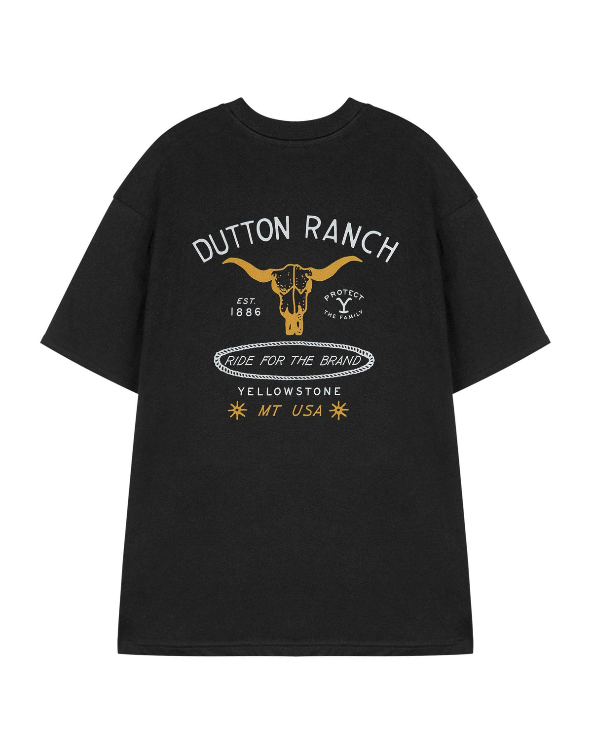 Yellowstone Men's Black Ride For The Brand T-Shirt