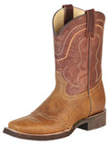 El General Men's Leather Cowboy Boot - Crazy Honey