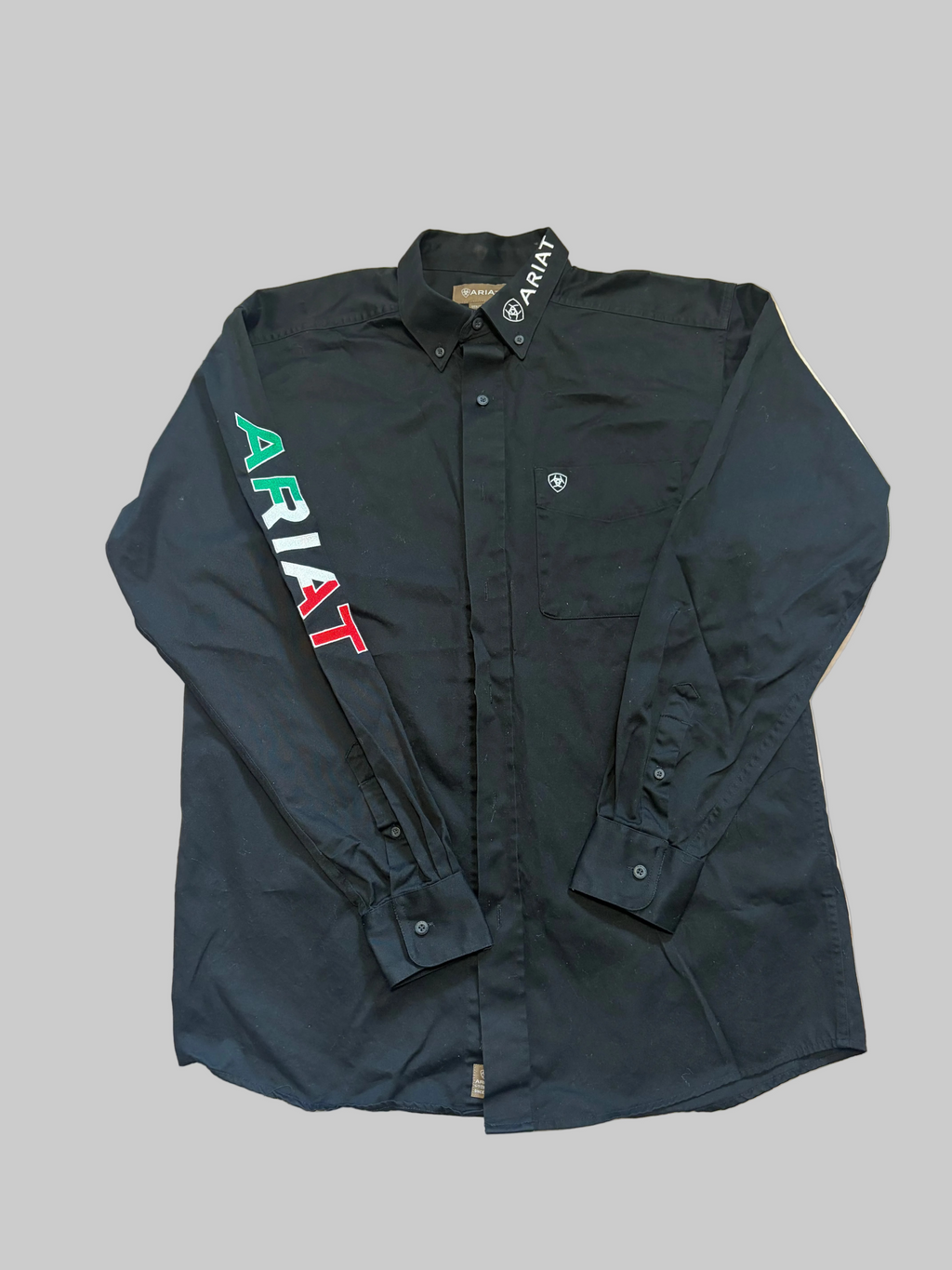 Men’s Ariat Team Logo Mexican Twill Shirt M RRP £95