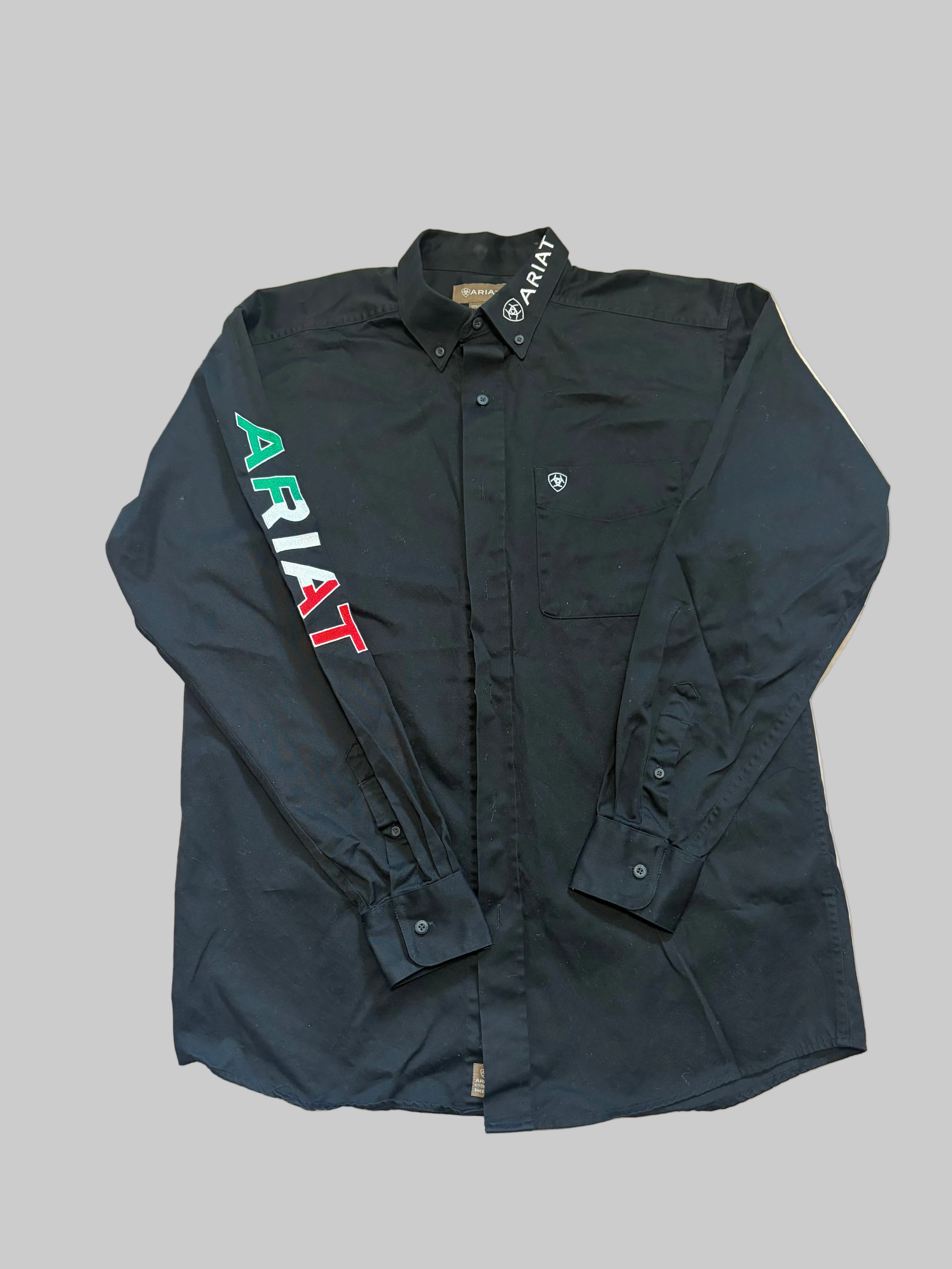 Men’s Ariat Team Logo Mexican Twill Shirt M RRP £95