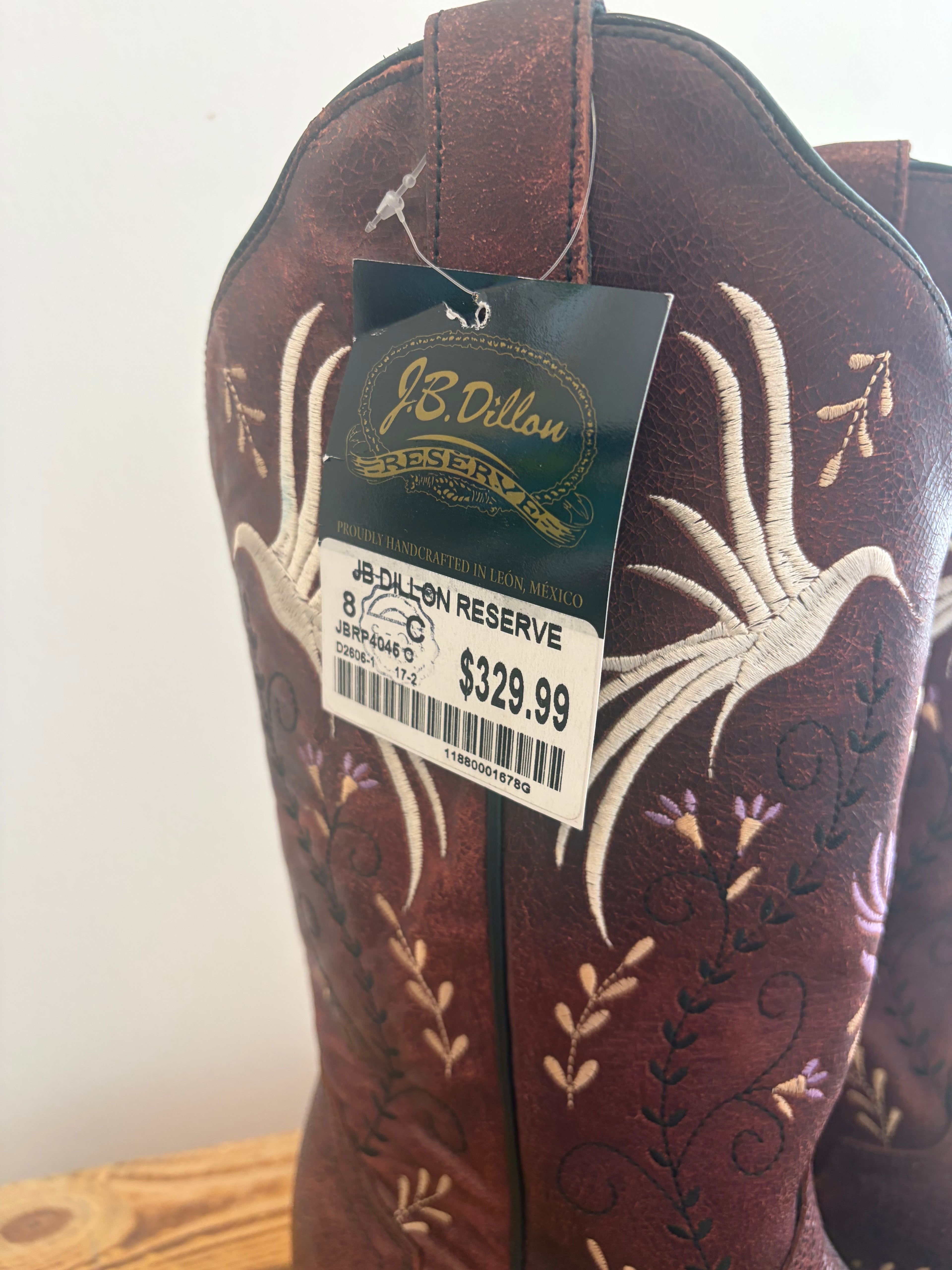 Women’s JB Dillon Hummingbird Western Boots UK 6 RRP £250