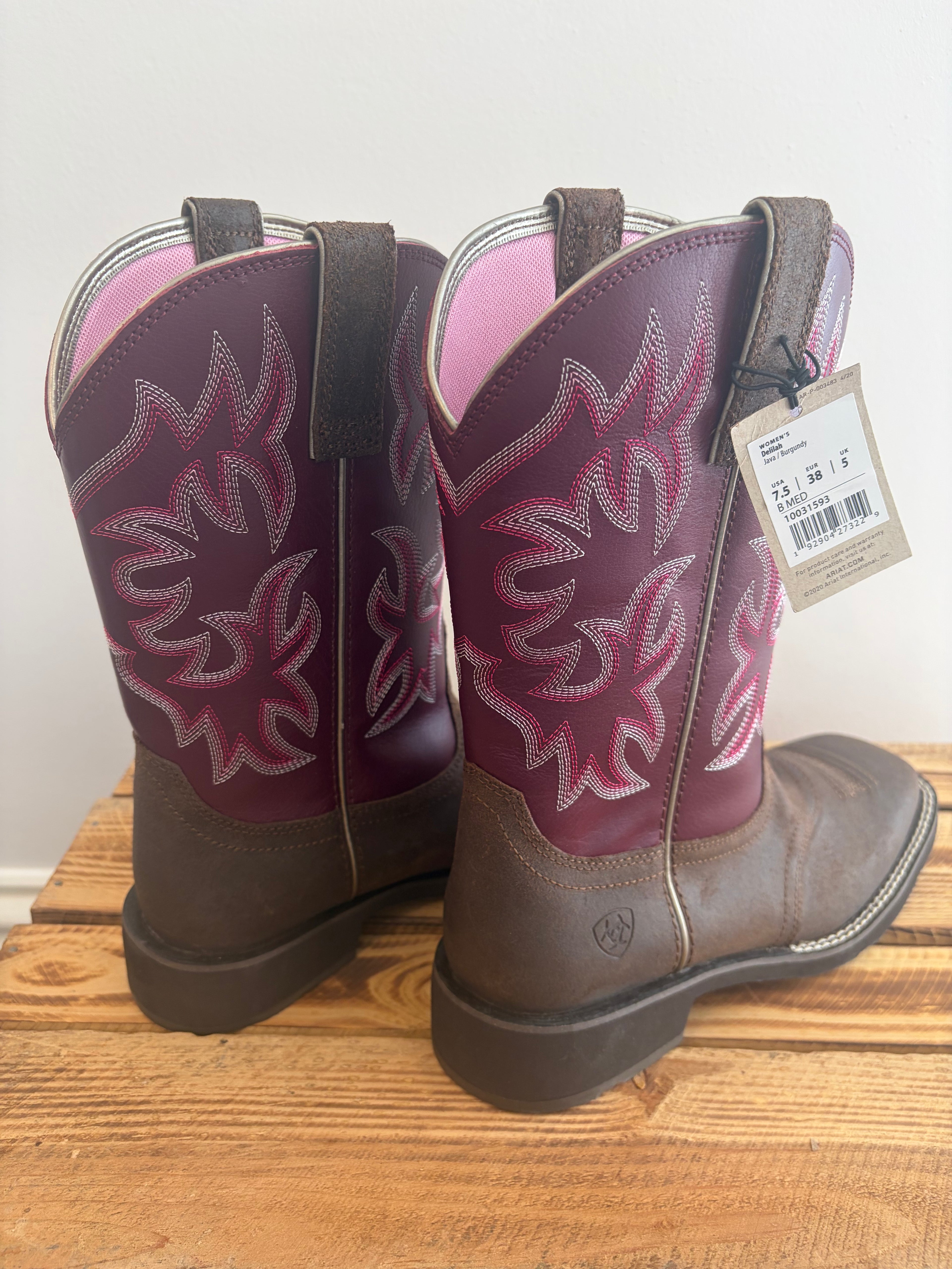 Women’s Ariat Delilah Cowboy Boots RRP £165 BNWT