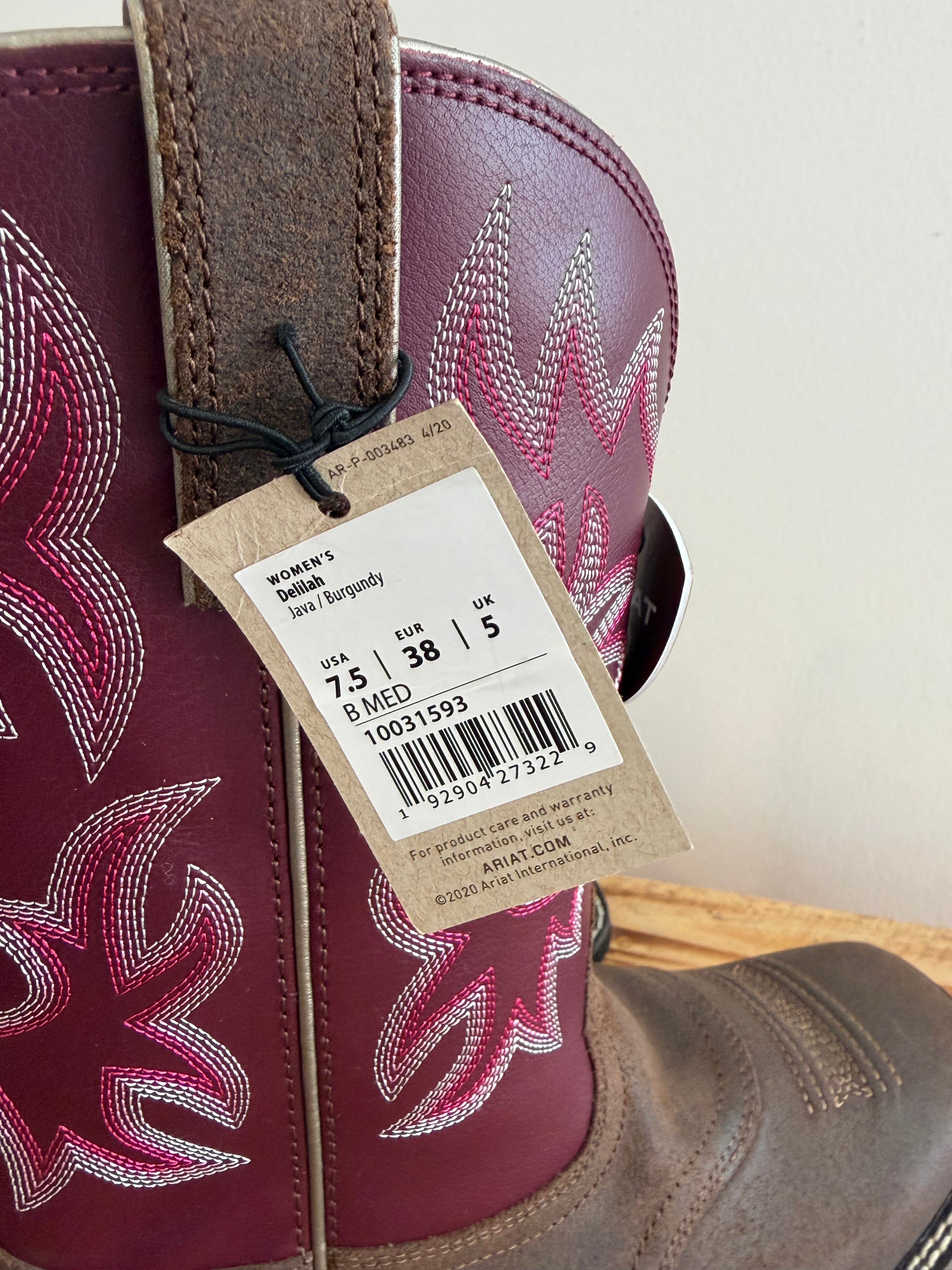 Women’s Ariat Delilah Cowboy Boots RRP £165 BNWT