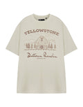 Yellowstone Men's Beige Barn Short  T-Shirt