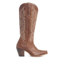 Women's Syllvia Prairie Leather Boots in Bourbon Brown