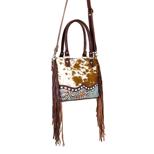 Brown Freckles Cowhide Carry Bag
