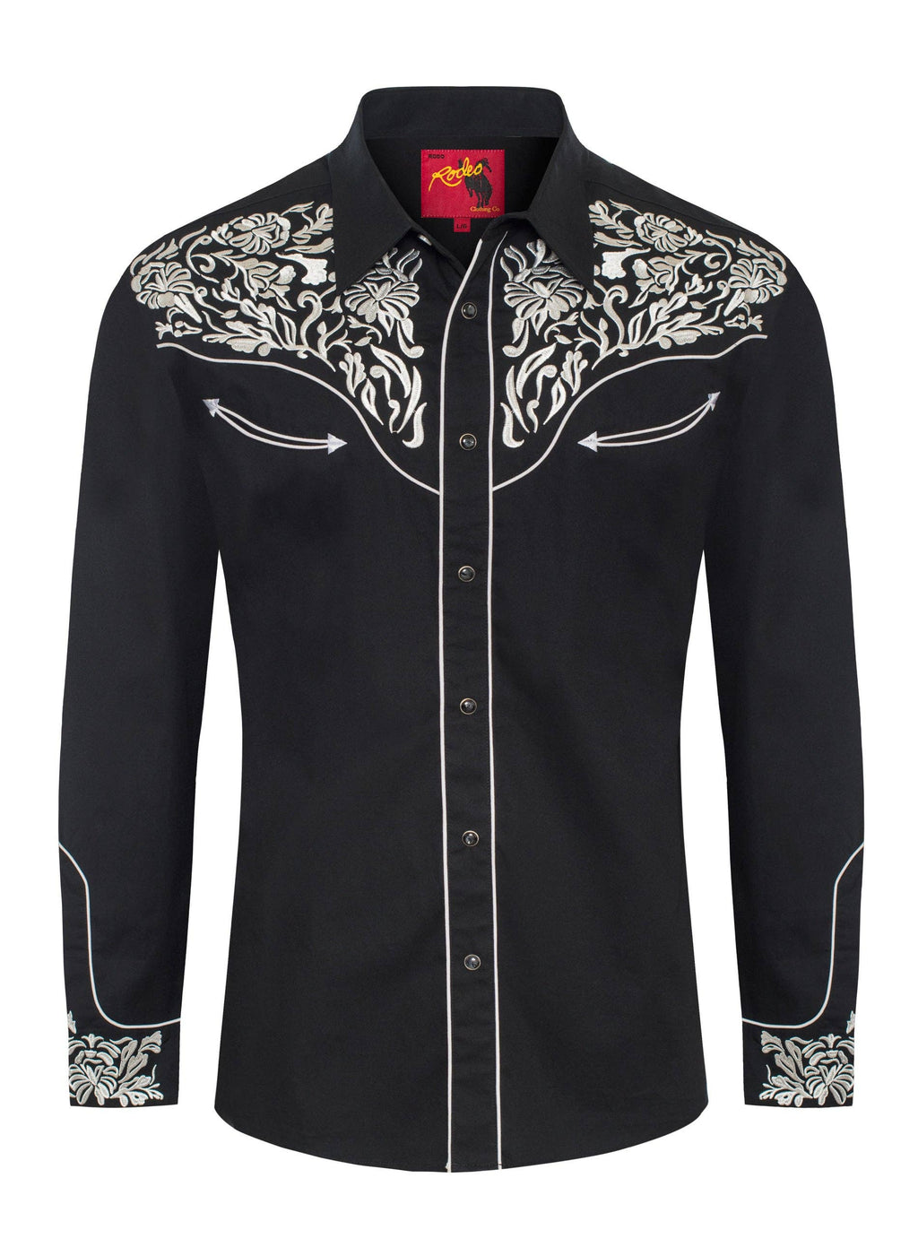 Men's Western Cowboy Embroidery Shirt