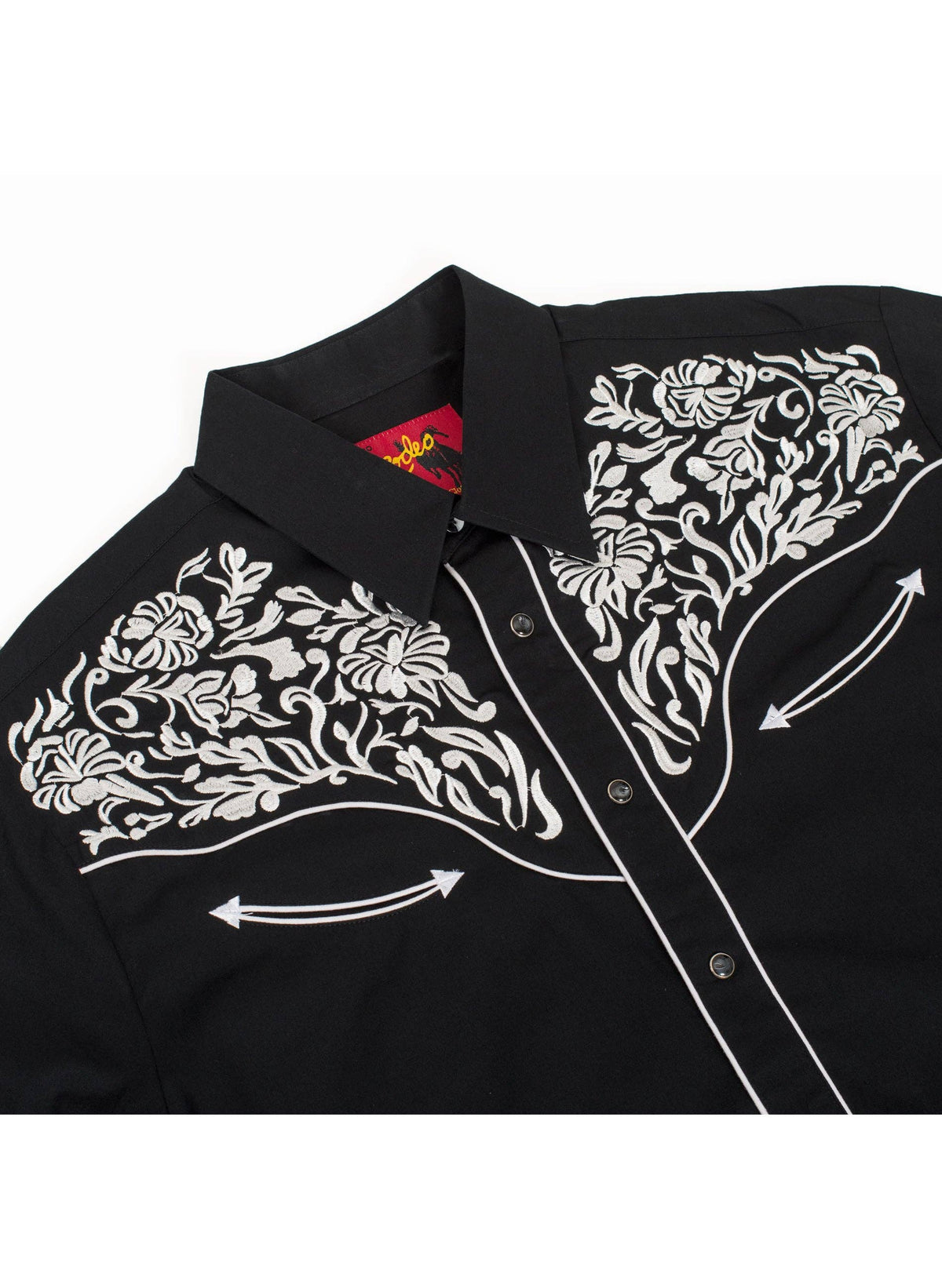Men's Western Cowboy Embroidery Shirt