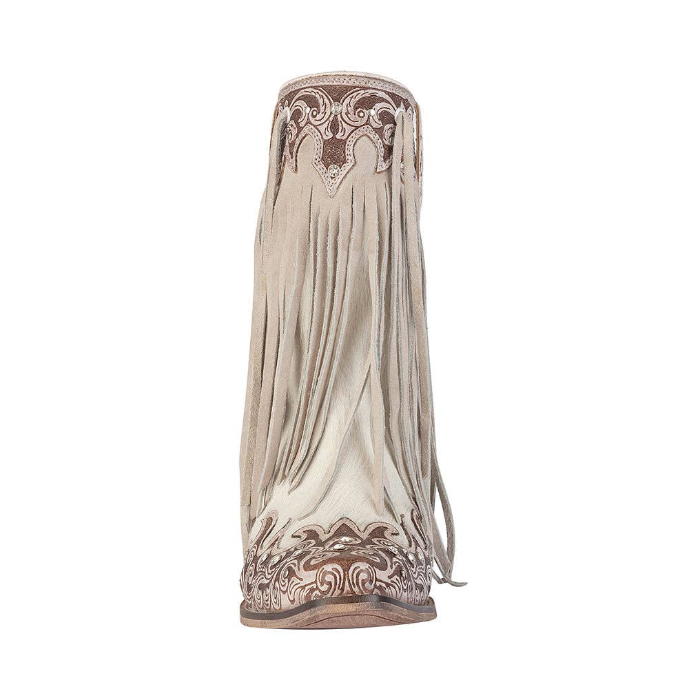 Women's Canyon Fringed Hand-tooled Boots