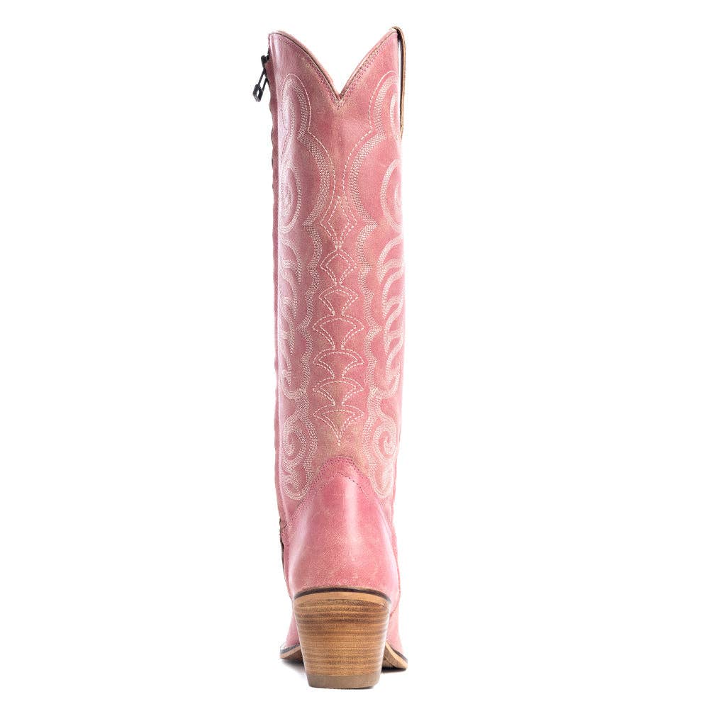 Women's Nalejandra Leather Boots in Pink