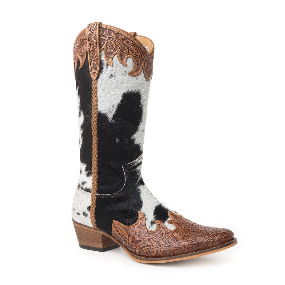 Women's Adelaide Cowhide Leather Cowboy Boots
