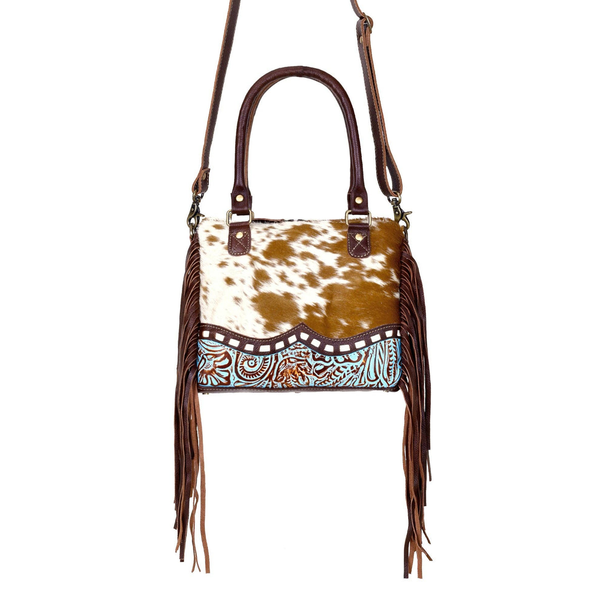 Brown Freckles Cowhide Carry Bag