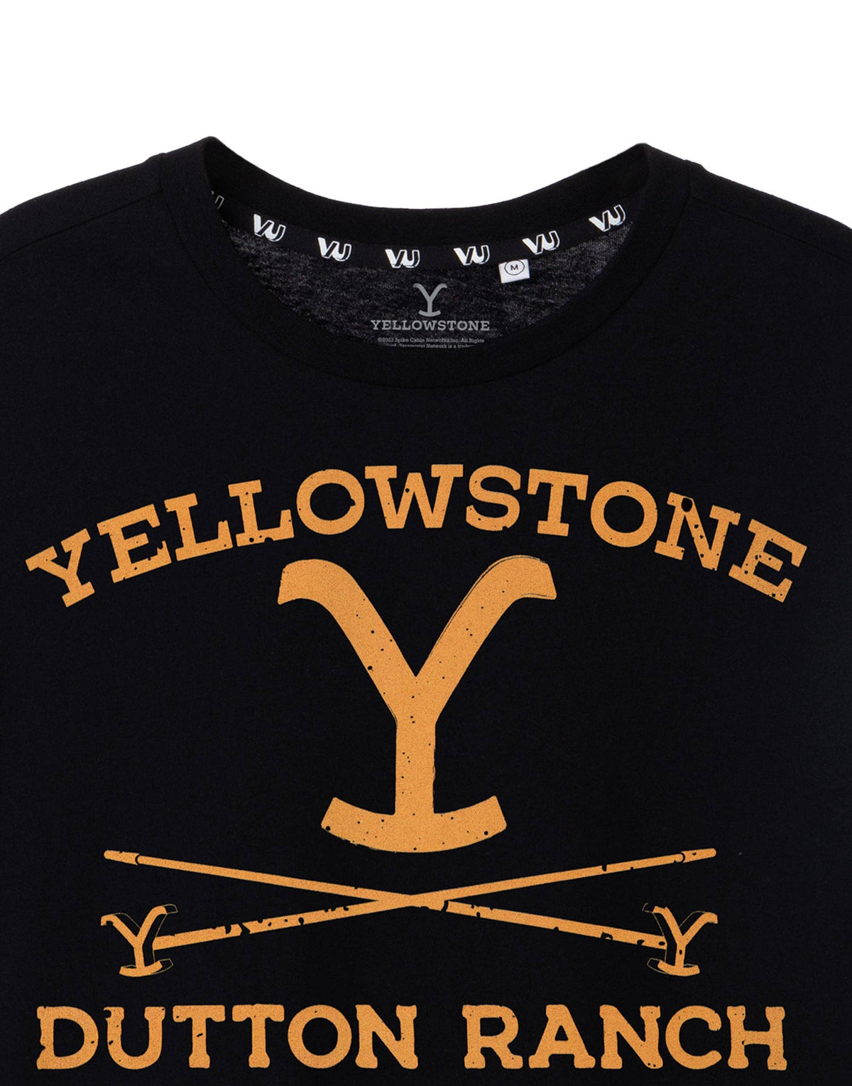 Yellowstone Mens Black Dutton Ranch Short Sleeved T-Shirt