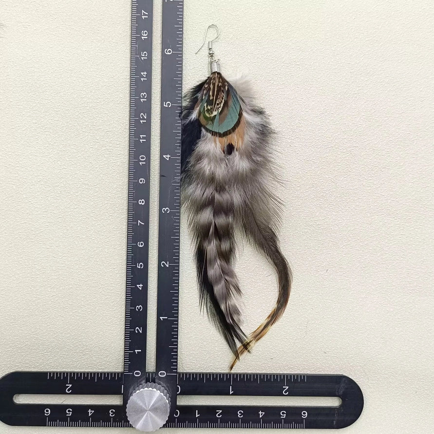 Stunning Feather Dangle Earrings