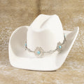 Western Cowboy Hat with Aztec Concho Chain Band